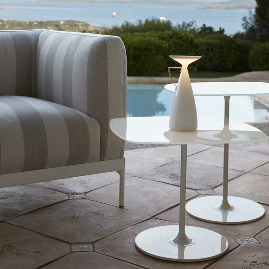 Camomille Akkulampe von Kartell; Designe: Philippe Starck