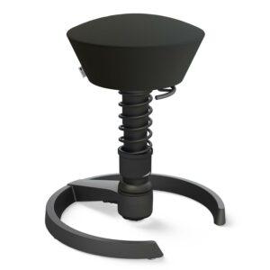 Schwarzer Aeris Swopper als minimalistischer, ergonomischer Bürostuhl im Homeoffice.